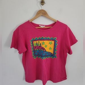 Vintage 80's Club Caribe Graphic T-Shirt No Size, Fits Small/Medium
